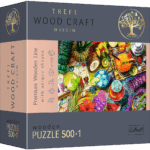 Colorful Cocktails Wooden Puzzle