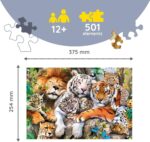 Wild Cats in the Jungle Wooden Puzzle - Image 2