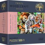 Wild Cats in the Jungle Wooden Puzzle