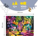 Wooden Puzzles - Colorful Cat - Image 2