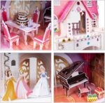 Princess Birthday Party 95 PCS+ 3D Princess Castle Crystal Gem Stickers 2 in 1 - Image 4
