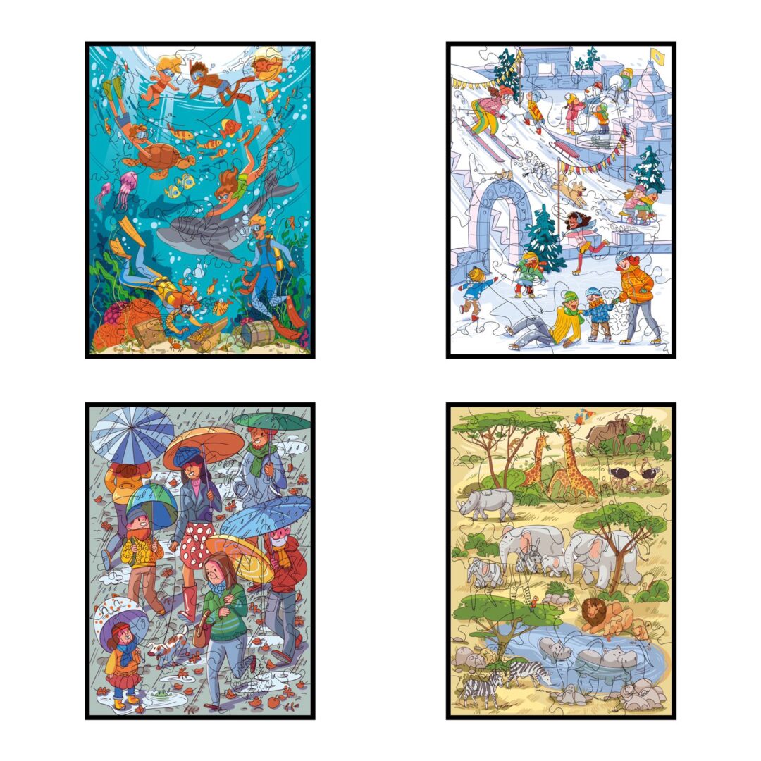 The Kids Puzzles ( 4 in 1)