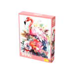 Flamingo In Flowers