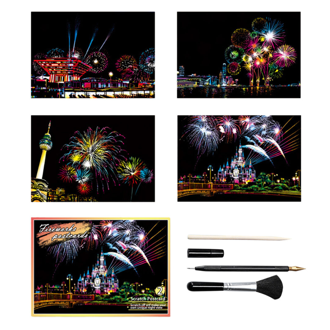 Fireworks postcards