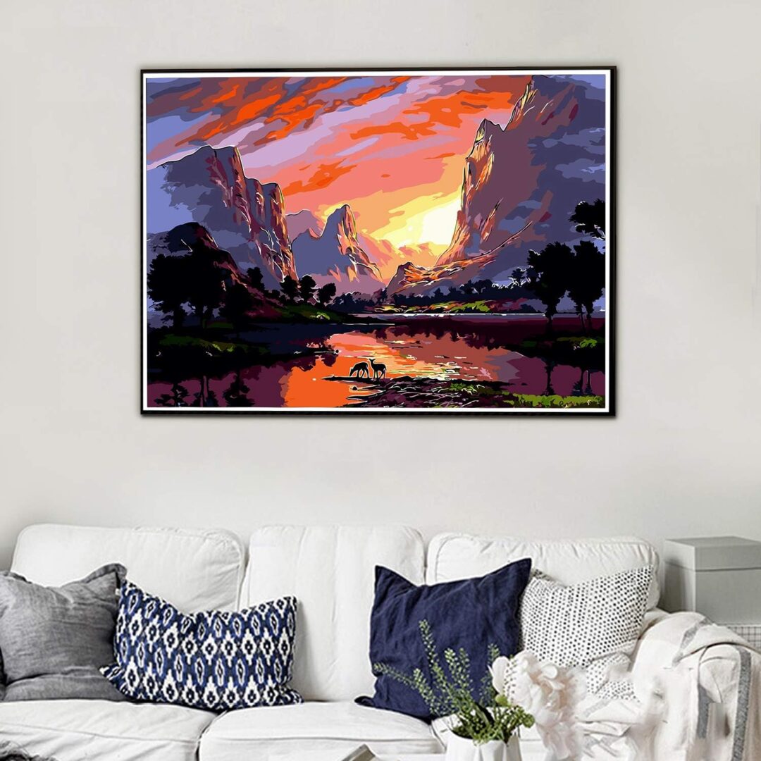 Bright Sunset in the Mountains - Image 2
