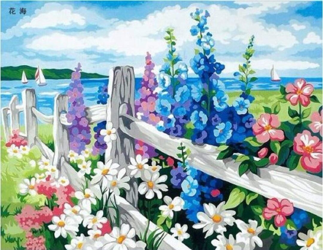 Flowers on the sea