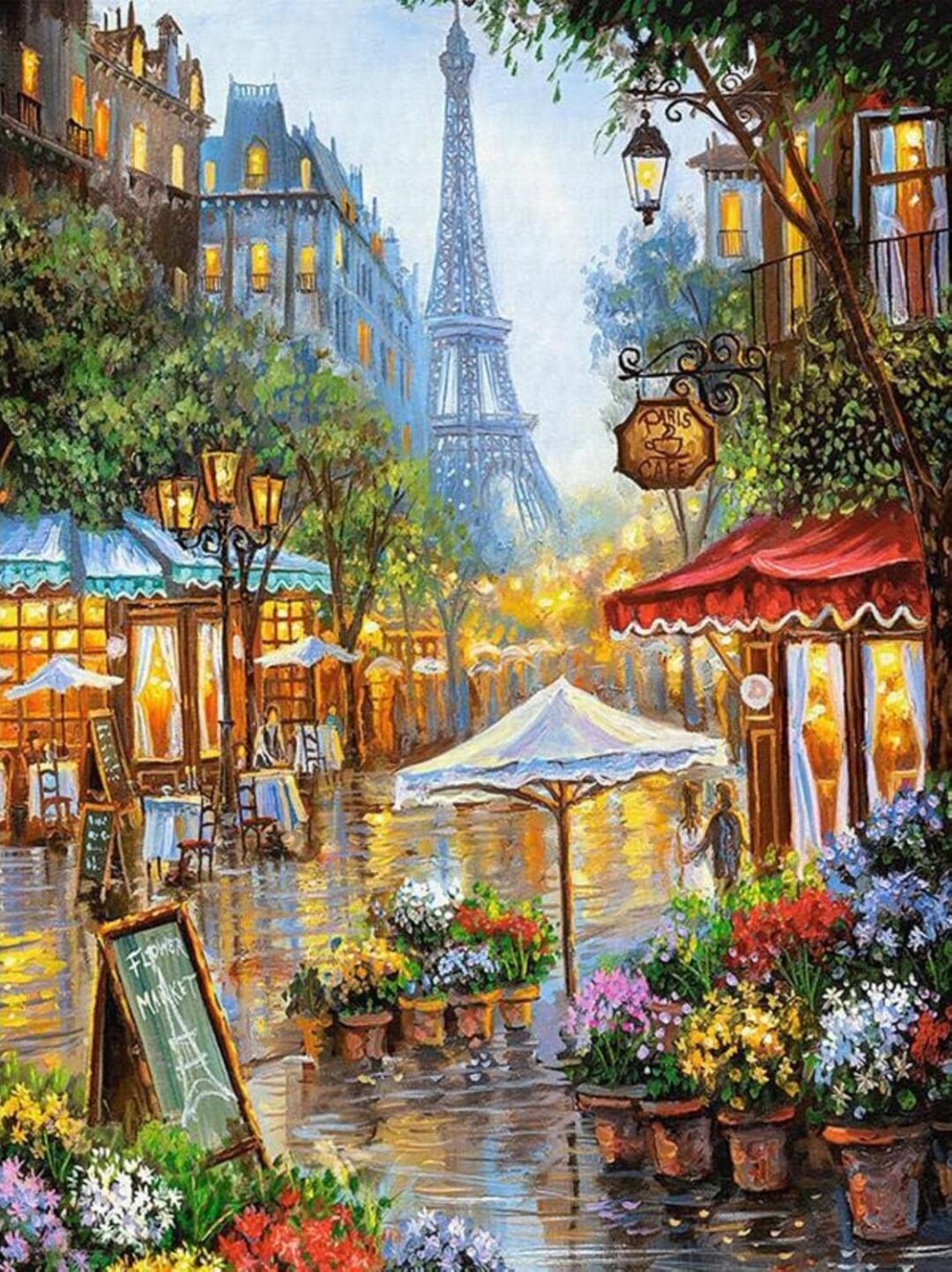 Paris Landscape Eiffel Tower