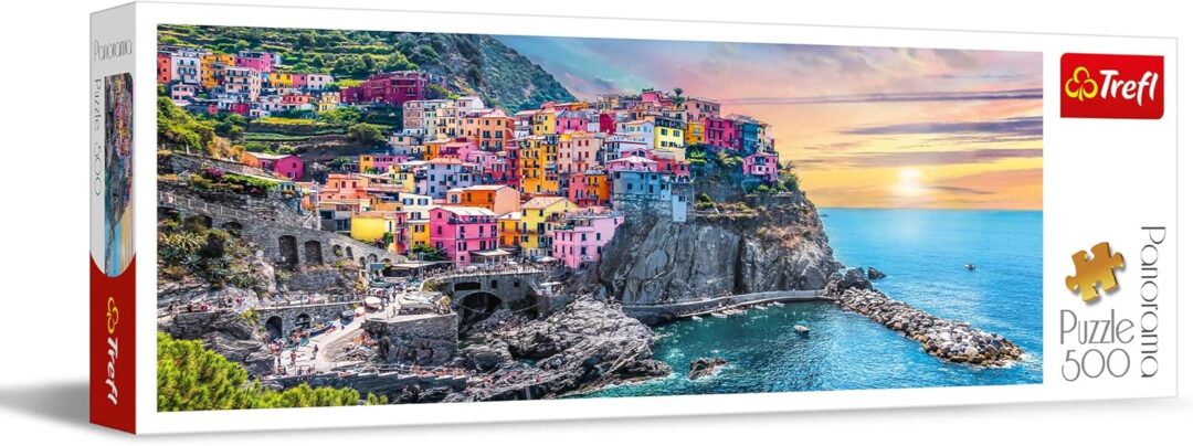 Manarola at sunset, Italy - PANORAMA