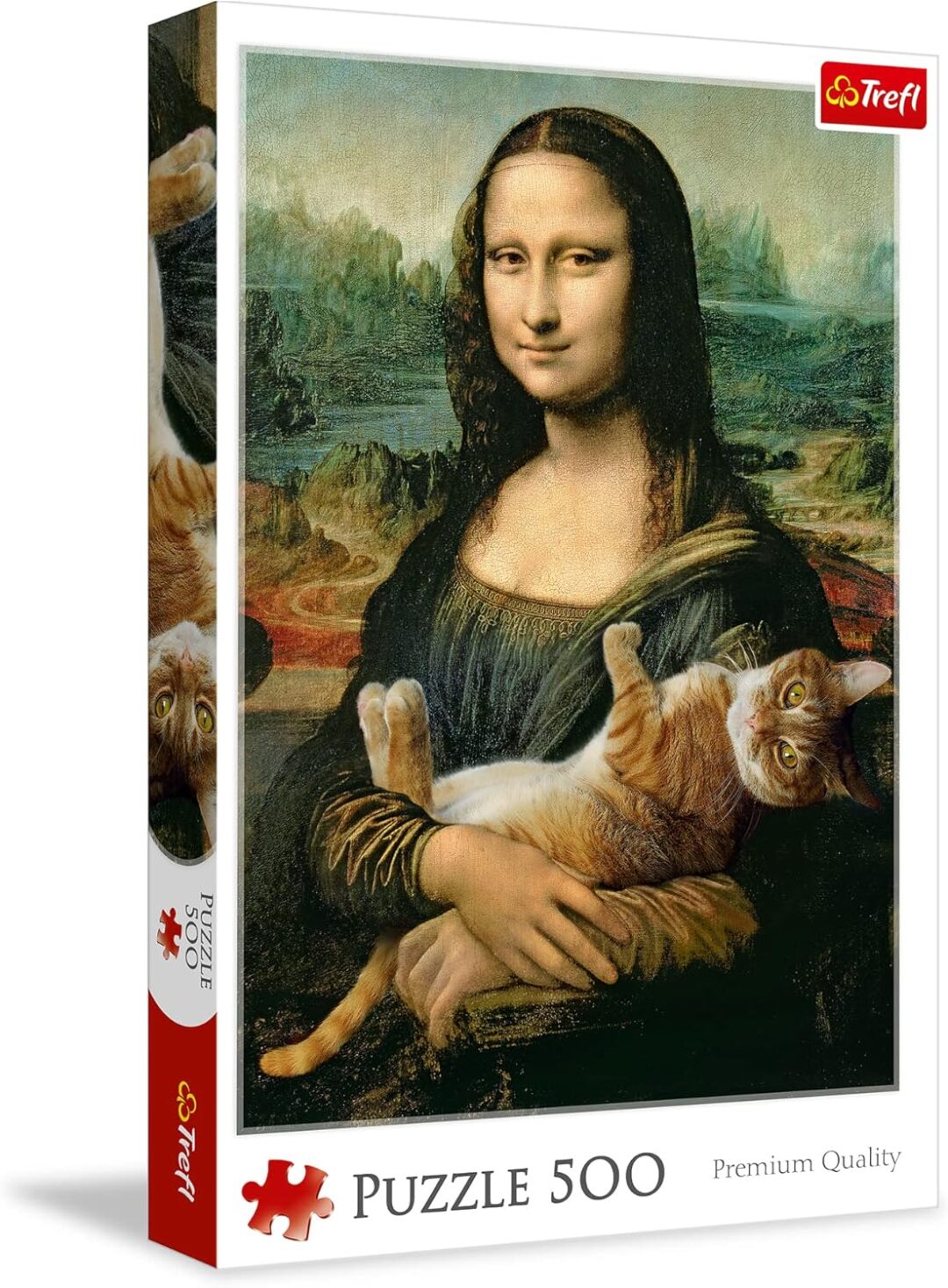 Mona Lisa and purring kitty