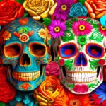 Flowers Skull