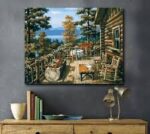 Lakeside Cabin Porch - Image 2