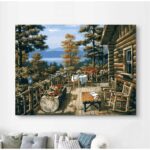 Lakeside Cabin Porch - Image 4