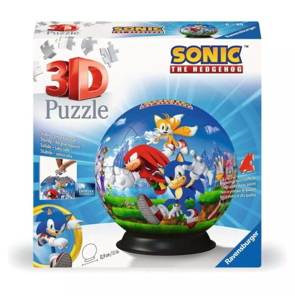 3D Puzzle Ball Sonic the Hedgehog – Ravensburger puzzle box