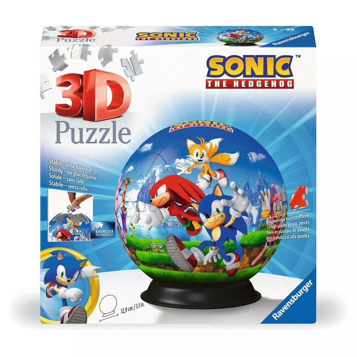 3D Puzzle Ball Sonic the Hedgehog – Ravensburger puzzle box