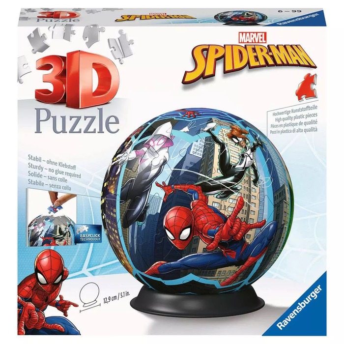 3D Puzzle Ball Spider-Man – Ravensburger puzzle box