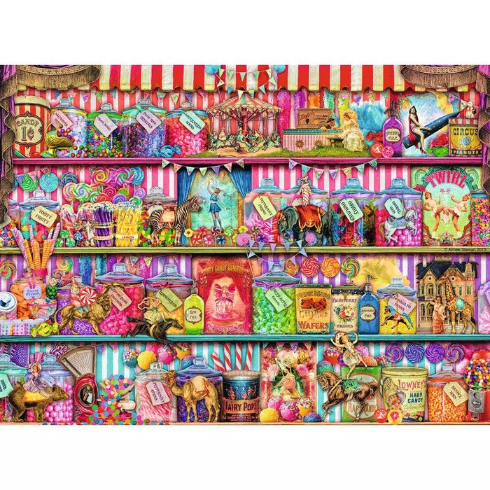 Aimee Stewart The Sweet Shop – 500 Pieces – finished puzzle image