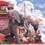 Art & Soul Around the World in 80 Days – 750 Pieces – finished puzzle image