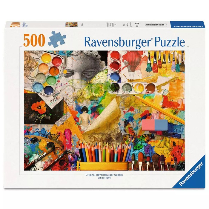 Art Studio – 500 Pieces (box) Art Studio – 500 Pieces – Ravensburger puzzle box