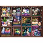 Cubby Cats and Succulents – 500 Pieces – finished puzzle image