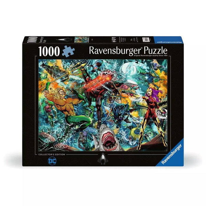 DC Aquaman Collector's Edition – 1000 Pieces (box) DC Aquaman Collector's Edition – 1000 Pieces – Ravensburger puzzle box