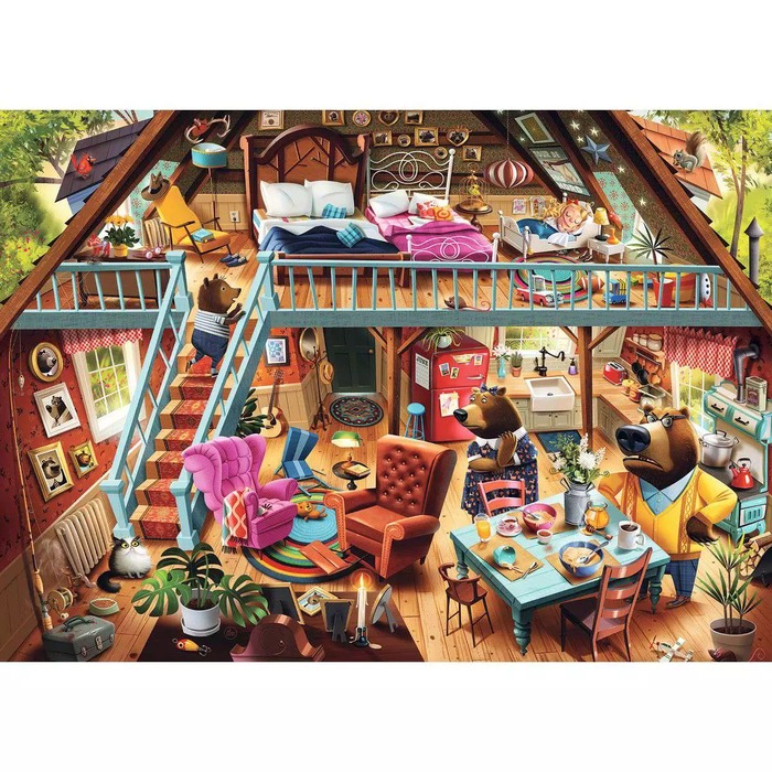 Dean MacAdam Goldilocks Gets Caught – 1000 Pieces – finished puzzle image