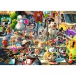 Dean MacAdam The Dog Walker – 500 Large Pieces – finished puzzle image