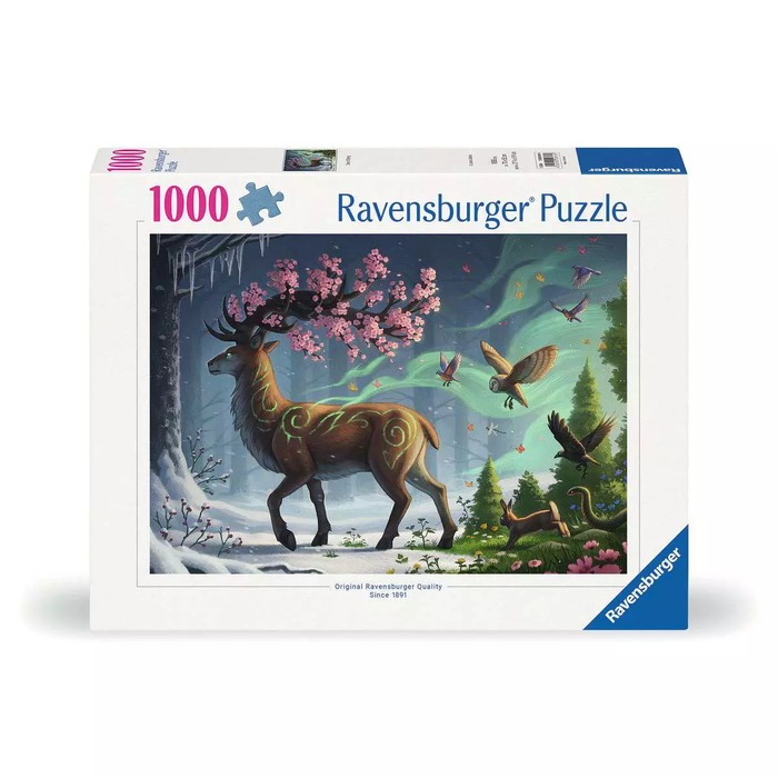 Deer of Spring – 1000 Pieces (box) Deer of Spring – 1000 Pieces – Ravensburger puzzle box
