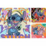 Disney Stitch Play the Day Away – 3 x 49 Pieces – finished puzzle image