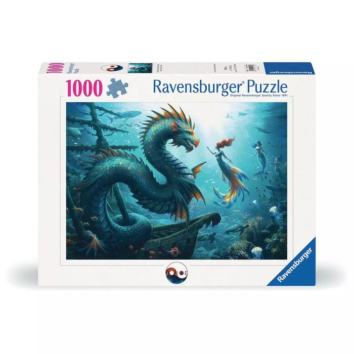 Enchanted Depths Dragon and Mermaid – 1000 Pieces – Ravensburger puzzle box