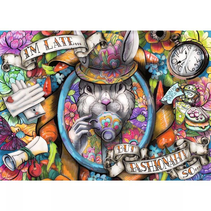 Fashionably Late – 1000 Pieces – finished puzzle image