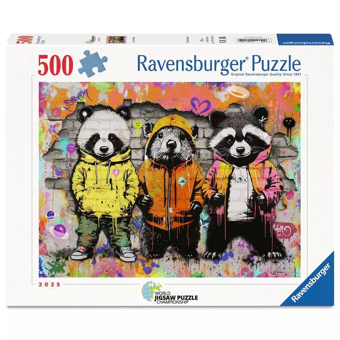 Furry Friends Graffiti – 500 Pieces – Ravensburger puzzle box