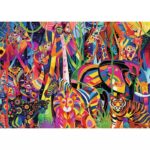 Jeweled Jungle – 500 Large Pieces – finished puzzle image