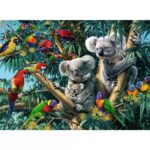 Koalas in a Tree – 500 Pieces – finished puzzle image