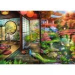 Kyoto Japanese Garden Teahouse – 1000 Pieces – finished puzzle image