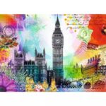 London Postcard – 500 Pieces – finished puzzle image