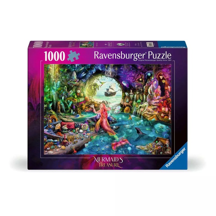 Mermaid's Treasure – 1000 Pieces (box) Mermaid's Treasure – 1000 Pieces – Ravensburger puzzle box