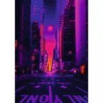 New York in Neon – 1000 Pieces – finished puzzle image