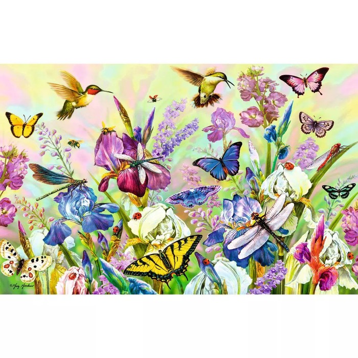 Puzzle Moments Flowery Meadow – 200 Pieces – finished puzzle image