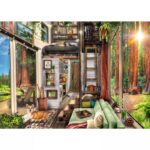 Redwood Forest Tiny House – 1000 Pieces – finished puzzle image