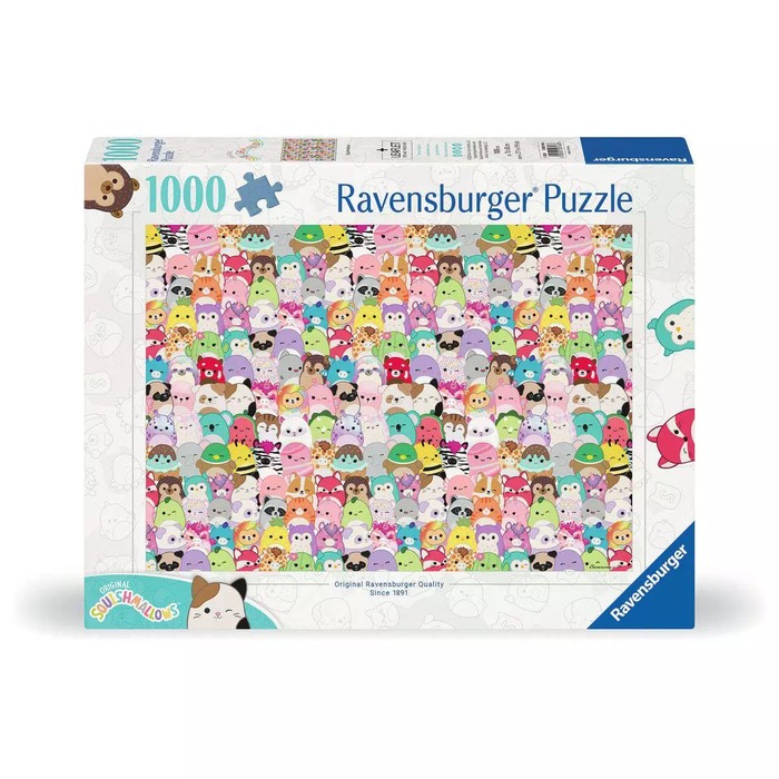 Squishmallows – 1000 Pieces (box) Squishmallows – 1000 Pieces – Ravensburger puzzle box