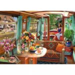 Steve Read Canal Boat – 1000 Pieces – finished puzzle image