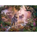 Summer Wolves – 1000 Pieces – finished puzzle image