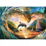 Sunset Splash – 1000 Pieces – finished puzzle image