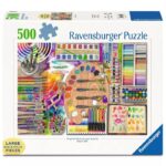 The Artist's Palette – 500 Large Pieces – Ravensburger puzzle box