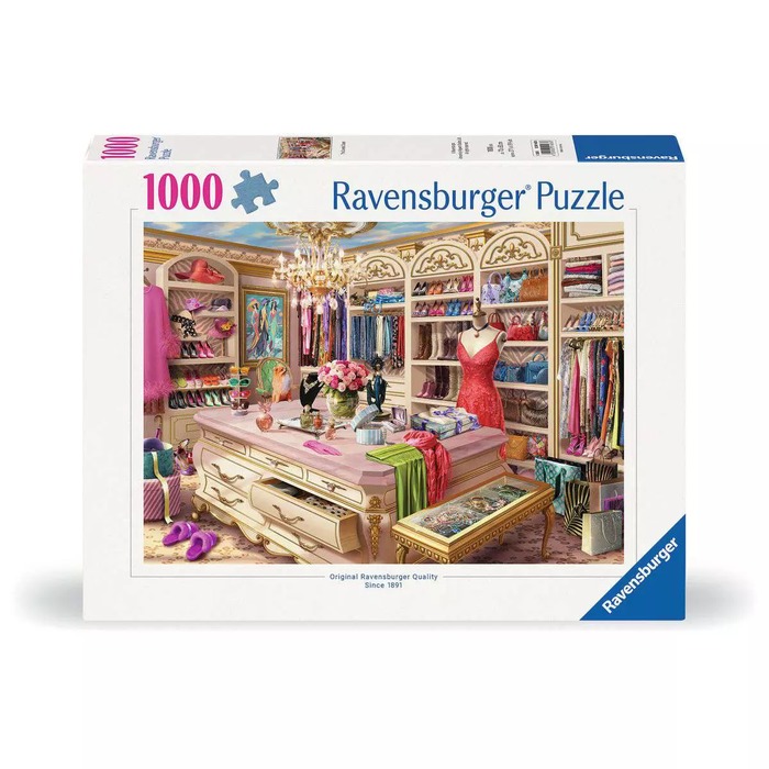 The Coveted Closet – 1000 Pieces – Ravensburger puzzle box