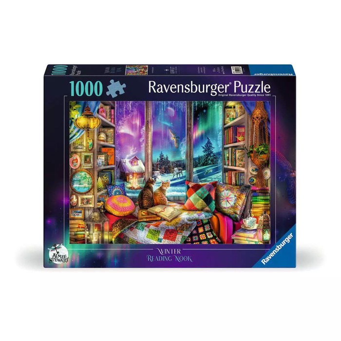The Winter Reading Nook – 1000 Pieces – Ravensburger puzzle box