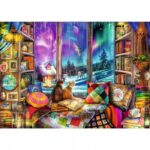 The Winter Reading Nook – 1000 Pieces – finished puzzle image