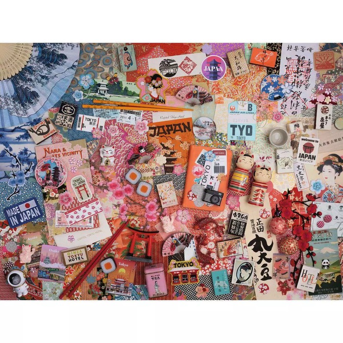 Trip to Tokyo – 1500 Pieces – finished puzzle image